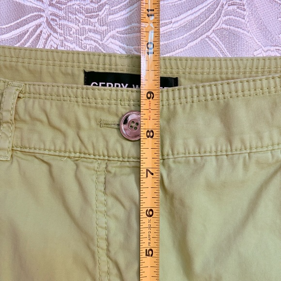 GERRY WEBER Women's Straight Leg Green Slightly Cropped Jeans - Size XL - Picture 5 of 10